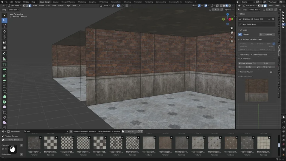 Cube Cut carving a corridor opening between rooms