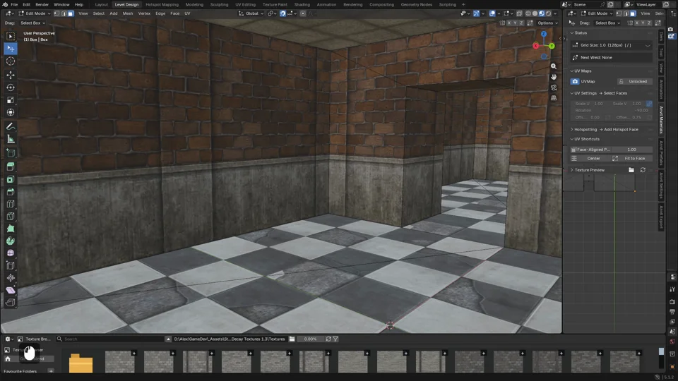 Adjust the grid overlay and size