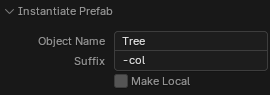 Instantiate Prefab options