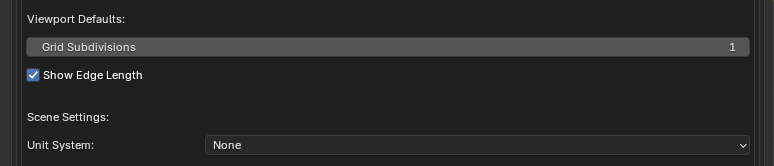 Anvil addon preferences showing viewport defaults and scene unit settings