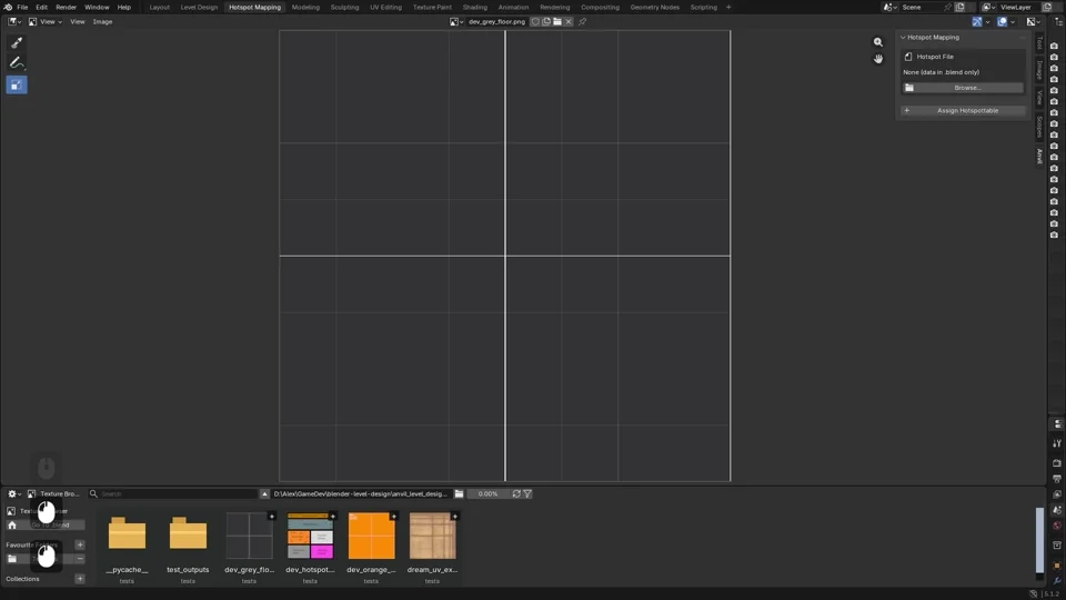 Setting up hotspots in the image editor
