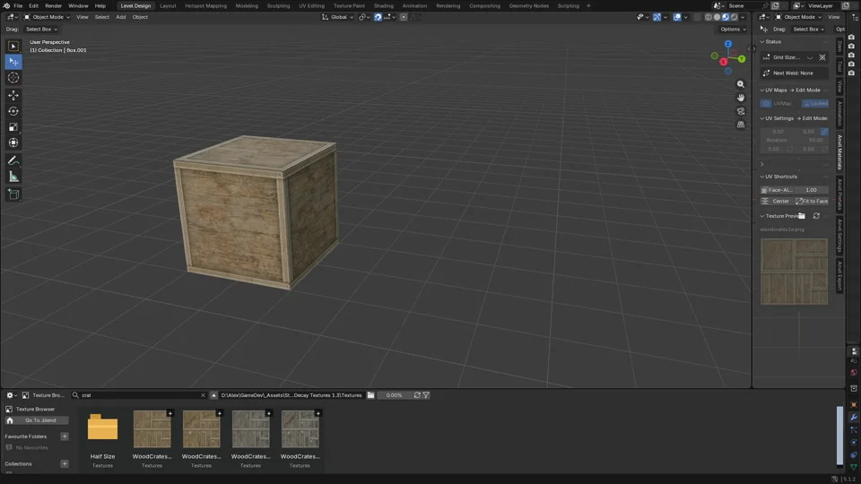 Stretching a crate