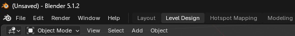 Blender workspace tabs showing the Anvil Level Design and Hotspot Mapping workspaces